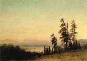 Albert Bierstadt Landscape with Deer France oil painting reproduction